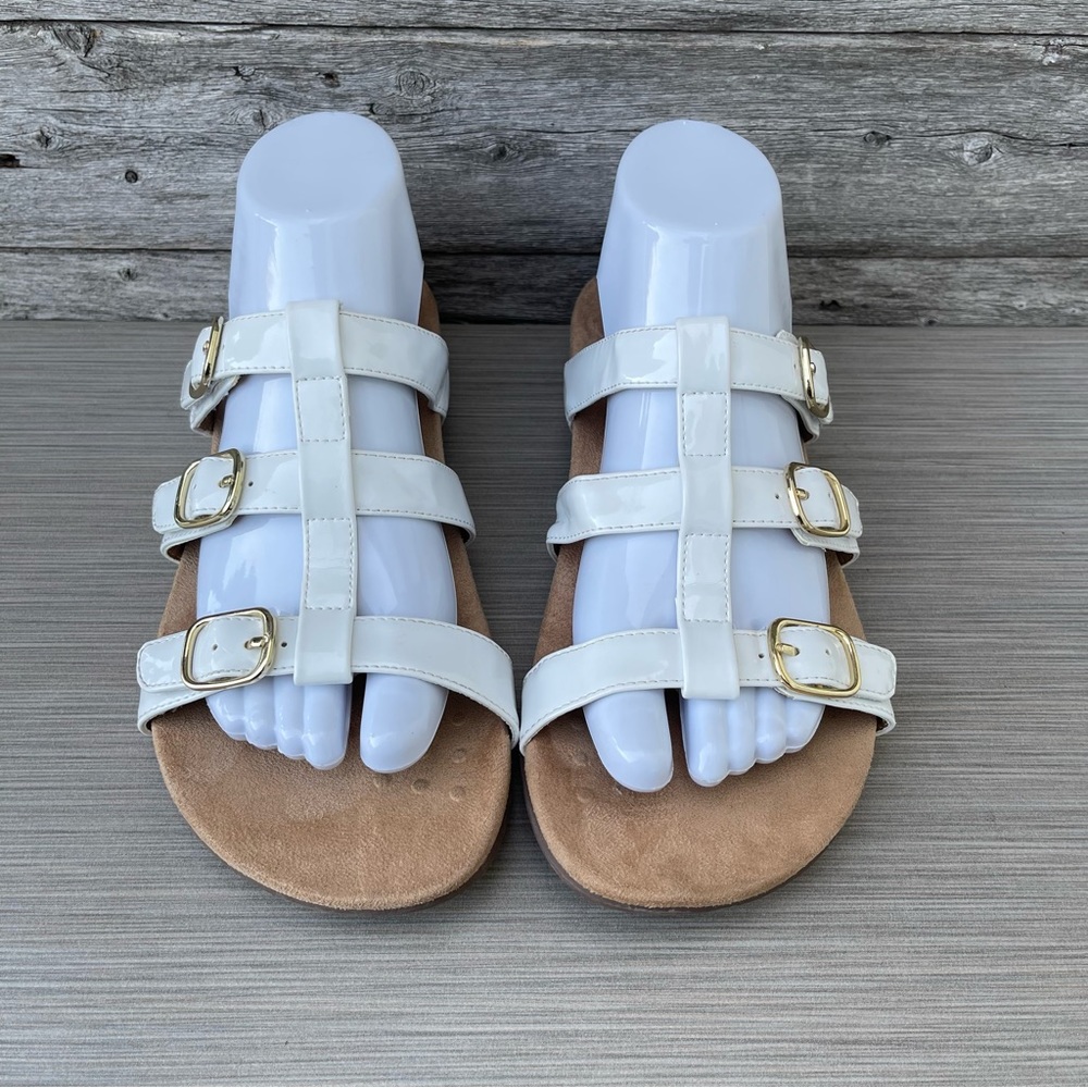 Vionic Misa Slip On Open Toe Sandals Size 8 Wide - image 4